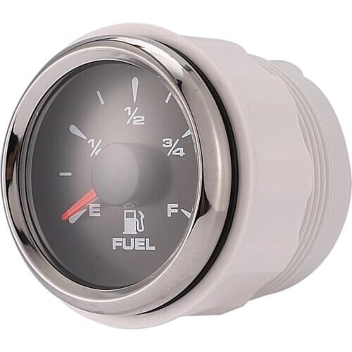 Fuel Level Gauge Boat/Marine Fuel Tank Level Gauge 12/24V 52mm 240-33 Ohms Marine Instrument