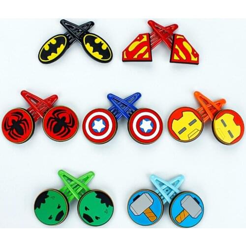 Disney animation Marvel series childrens lovely hairpin Princess Clip hairpin girl BB clip small hairpin baby clip headdress