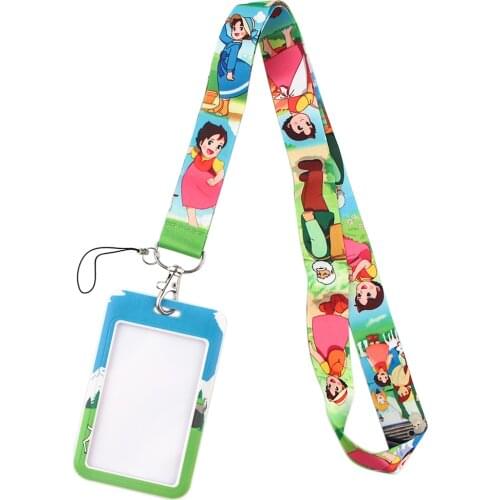 DZ1590 Anime Lanyard Keychain ID Card Cover Pass Gym Mobile Phone USB Key Ring Badge Holder Neck Straps Accessories