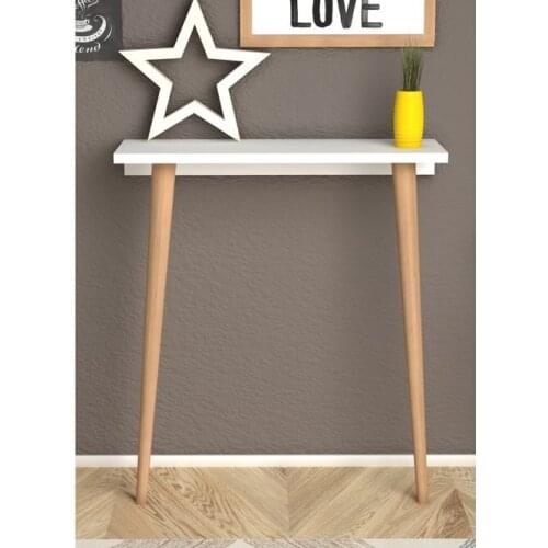 FİONA DRESUAR AHŞAP AYAK- BEYAZ İKİ AYAKLI