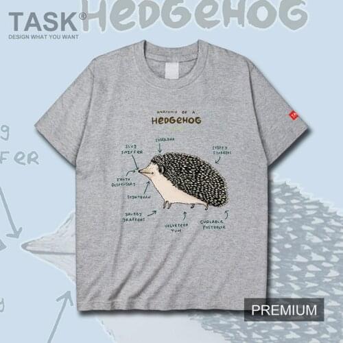 Japanese funny analysis picture rural hedgehog cartoon pattern mens t shirt meeting tees clothing tops gyms Top clothes summer