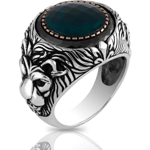 Guaranteed High-quality 925 Sterling Silver ZIRCON STONE Ring Jewelry Made in Turkey Beautifully Crafted for men with gift