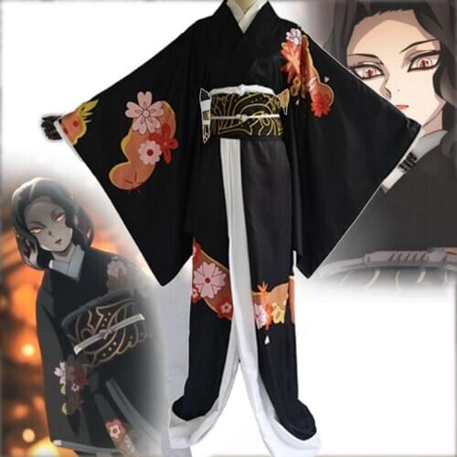 Anime Comic Demon Slayer Kimetsu no Yaiba Cosplay Costumes Kibutsuji Muzan Cosplay Costume Japanese Kimono Uniforms Clothes
