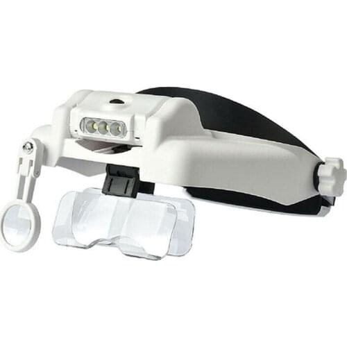 1X-14X Multi Magnification Optivisor Headband Gardening Maintenance Helping Hand Magnifier Head Repairing Magnifying Glass