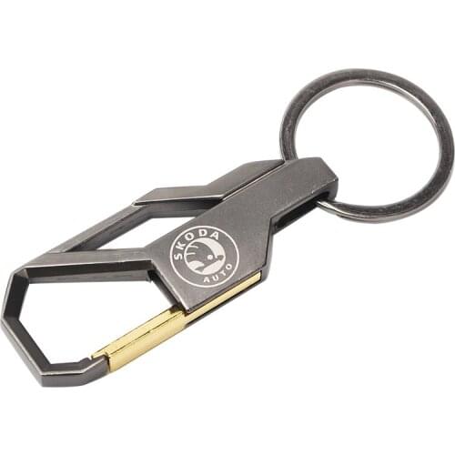 3D Metal alloy Car Styling Fashion Keychain Key Chain Key Rings For Skoda Fabia Kamiq Karoq Kodiaq Octavia Rapid Scala Superb