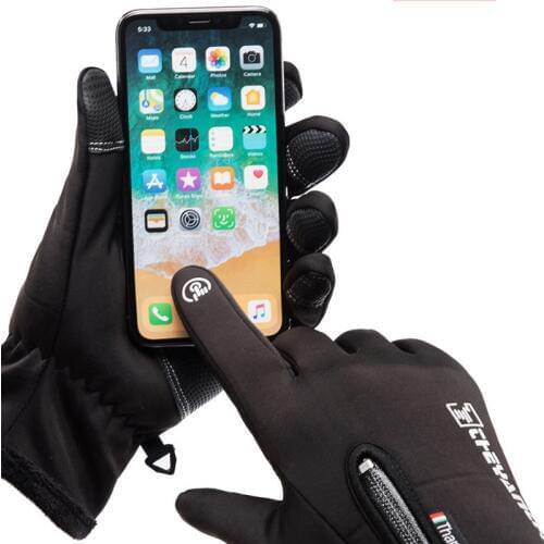 Tefanball Motocycle Gloves Winter Thermal Anti-slip & Anti-collision Biker Motorbike Waterproof Glove Guantes Moto Touch Screen