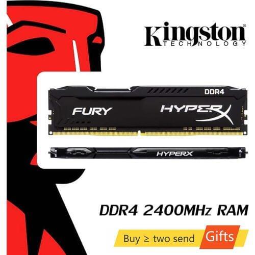 Kingston HyperX FURY DDR4 2666MHz 8GB 2400MHz 16GB 3200MHz Desktop RAM Memory DIMM 288-pin Desktop Internal Memory For Gaming