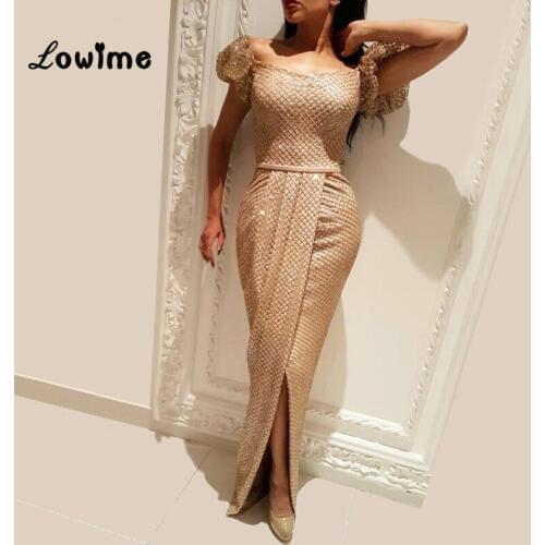 African Mermaid Floor Length Party Dress Bling Fabric Dubai Turkish Aibye Formal Dress 2018 New Arrival Evening Gowns Vestidos