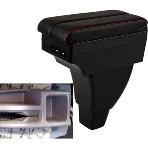 For Pajero Mini armrest box central content box interior Armrests Storage car-styling accessories part with USB