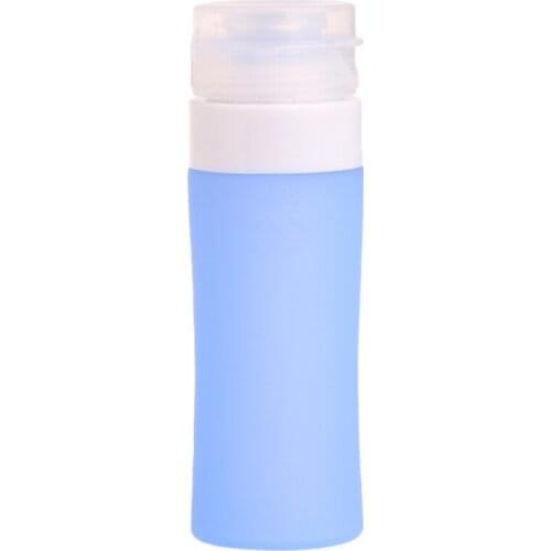 Portable Refillable Silicone Bottles Traveler Lotion Shampoo Press Bottle 60ML