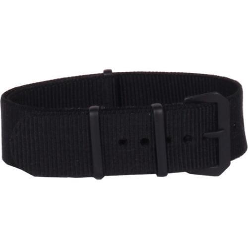 New 20 mm Strong Solid bracelet Army Military nato fabric Nylon Watch watchbands Woven Straps Bands Black Buckle belt 20mm