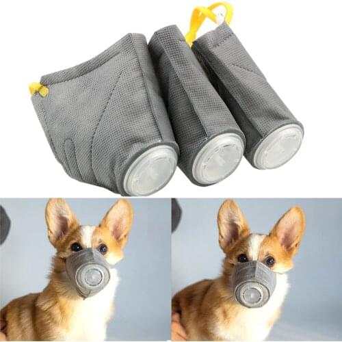 Anti-fog Haze Masks Dog Soft Face Cotton Mouth Mask Anti Dust Gas Pollution Muzzle Pet Respiratory PM2.5 Filter Dogs