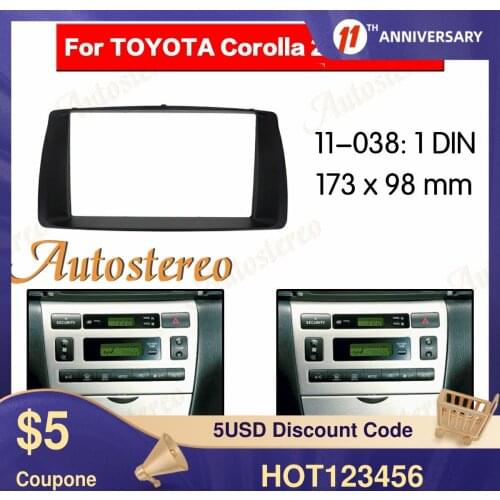 Frame Panel Auto Radio Stereo Fascia Cover Frame Fit For TOYOTA Corolla 2003-2006 stereo dash kit radio CD player installation