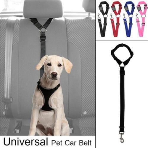 Seatbelt Harness Leash Clip Pet Dog Car Seat Belt Adjustable Harness Seatbelt Universal Nylon Dog Seat Belt Travel Pet Supplies