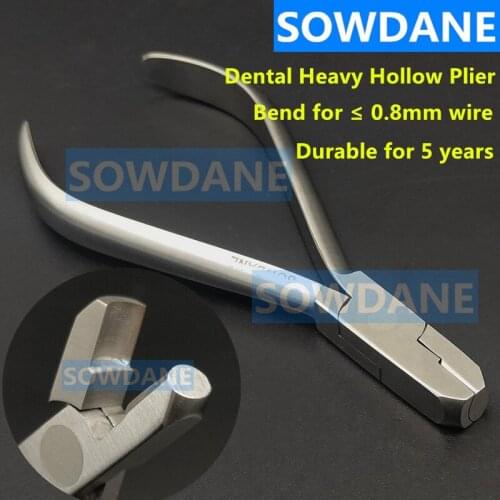 Dental Orthodontic Heavy Hollow Chop Contouring Arch Forming Plier Stainless Steel Wire Bending Forming for Maximum 0.9mm Wire