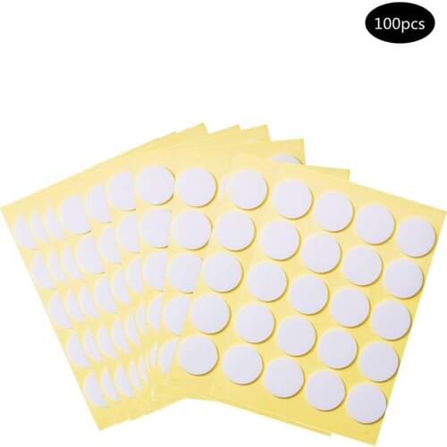 100pcs/Pack Candle Wicks Stickers 20mm Double-sided Foam Adhesive Sticky Dots Wicks Heat Resistance DIY Candle Making