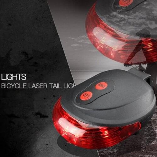 Waterproof Bicycle Cycling Lights Taillights LED Laser Safety Warning Bicycle Lights Bicycle Tail Bicycle Accessories Light