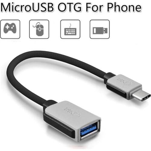 High Speed Nylon Braided Cable USB 3.1 Type-C Male to USB Female Data Sync Cable USB OTG Adapter Data Transfer Cord Wire
