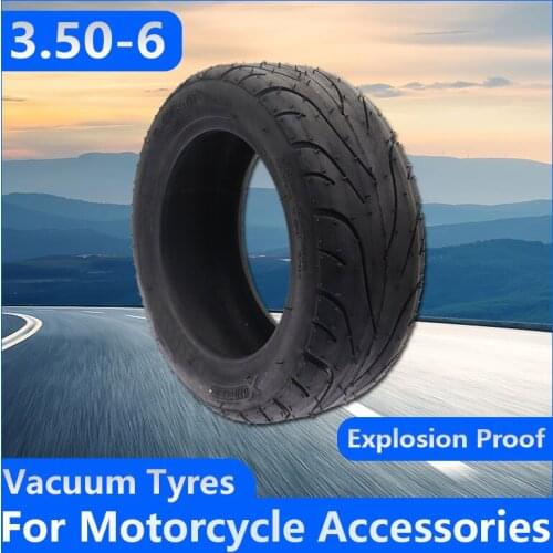 10 Inch Explosion Proof Tire 3.50-6 Vacuum Tyres 3.50-6 Tire and Inner Tube for Electric Scooter Balance Car Tubeless Tire Parts