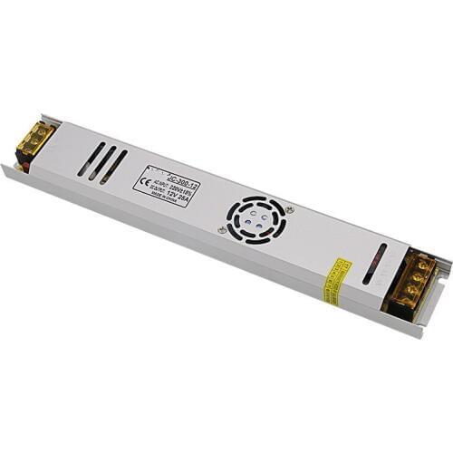 DuoWeiSi 3D Printer Parts 12V 25A 300W power supply Built-in cooling fan LED ultra-thin long light box switching power supply