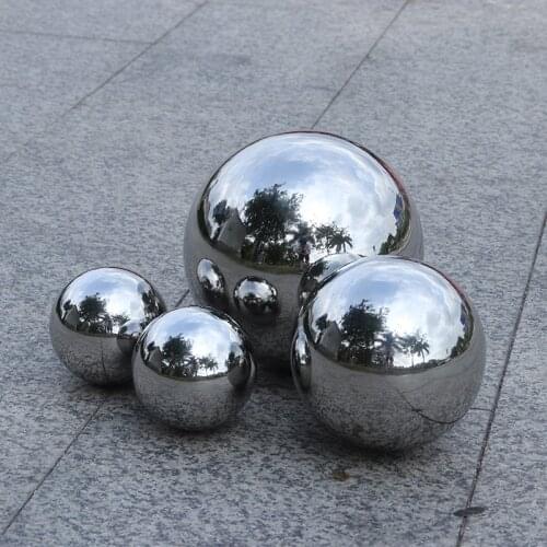 4PCS Mirror Gazing Balls Stainless Steel Hollow Ball Brightness Shine Mirror Sphere Home Garden Ornament Decoration 10/15/20CM