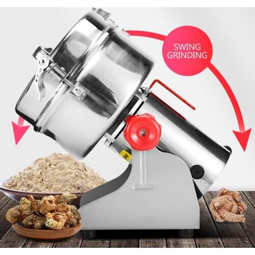 2500G 2400W Grains Spices Cereals Coffee Dry Food Grinder Mill Grinding Machine Home Medicine Flour Crusher