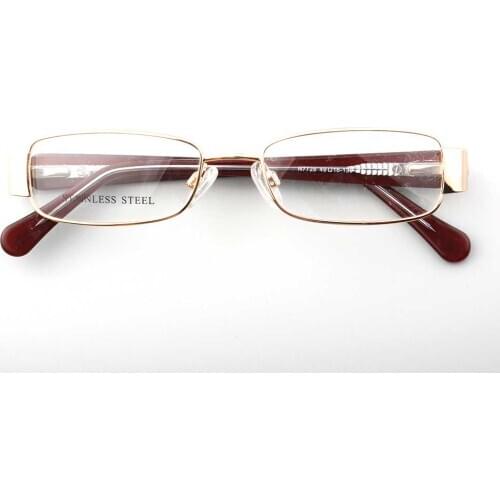 YOUTOP Womens Full Rim Metal Myopia Anti-blue Ray Classic Eyeglasses Frame Females Stainless Steel Eyewear N7728