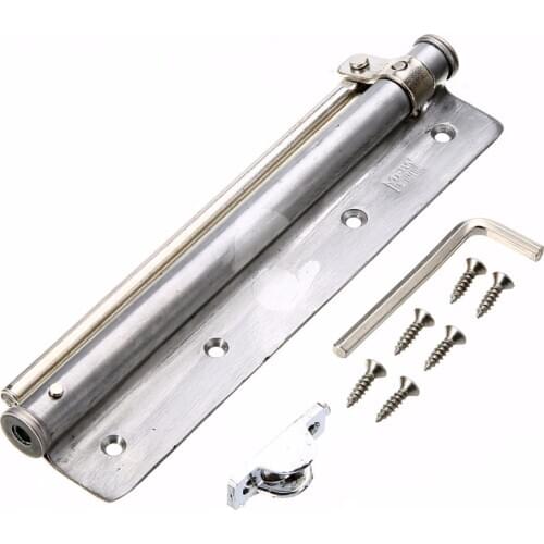 1PC 19.3cm Auto Door Closer with Screws Stainless Steel Changeable Surface Mounted Auto Closing Door Closer Fire Rated