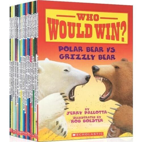 20 books/Set Scholastic Who Would Win story books children Early Educaction English picture Stories reading Book-CG