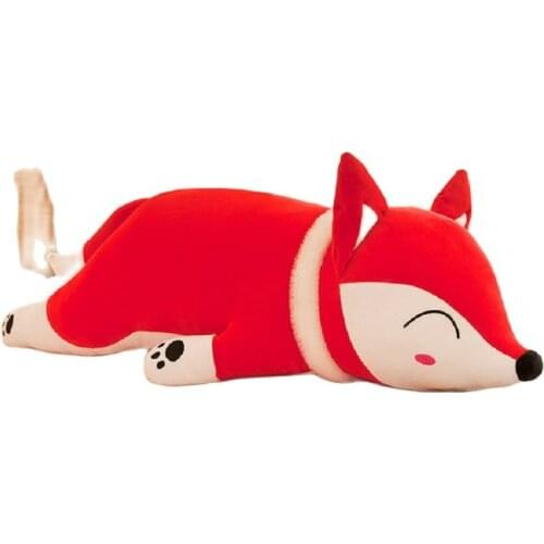 2020 new fox plush toy doll pillow doll 35cm pillow Safe and cute