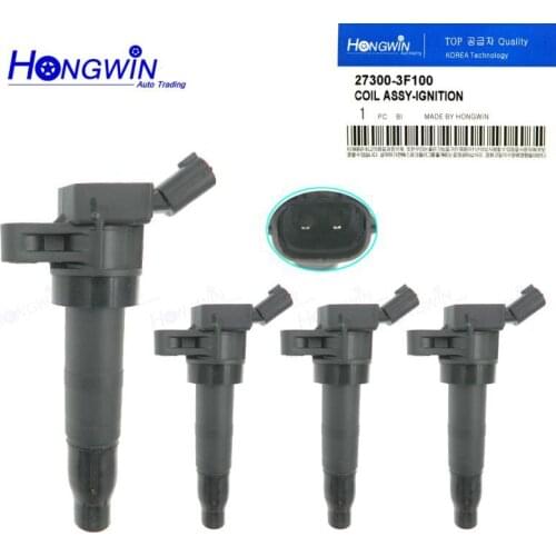27300-3F100 4PCS New Ignition Coil For Hyundai Tucson Sonata Kia Optima Sorento Sportage C1667 UF-611 27300 3F100 273003F100