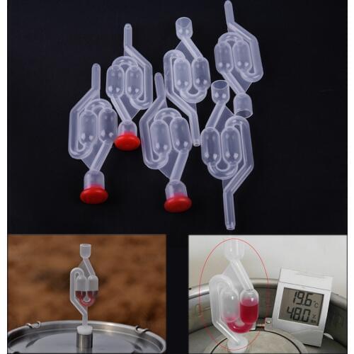 3pcs Bubbler Fermentation Airlocks Traps and Bungs For Home Brew Wine Homebrew Beer Cider Making Demijohn Bubble
