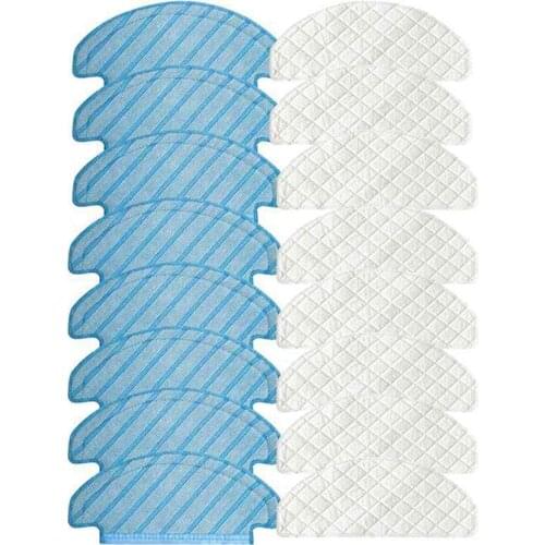 Promotion!8 X Disposable Wipes + 8X Cleaning Wipes Cloth for Ecovacs Deebot Ozmo T8 Aivi Vacuum Cleaner Parts (Pack of 20)