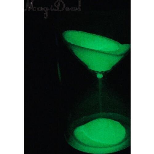 Reading Cooking Exercise Games Timer 3 Mins Luminous Sandglass Round Hourglass Home Office Decor Ornaments Silver