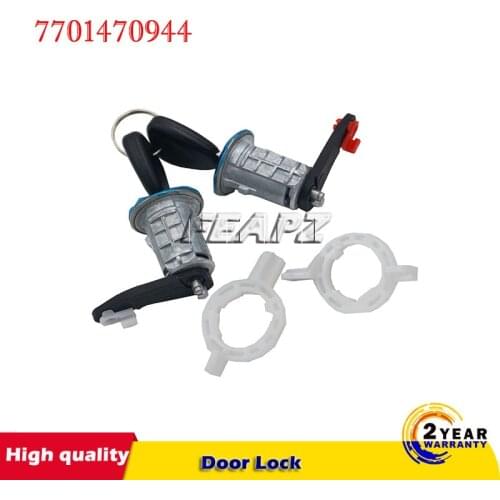 Left+Right Car Door Lock Barrel Cylinder with 2 Key for RENAULT MASTER 1998-2016 OE 7701470944 7701470945