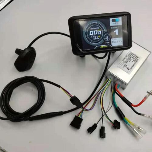 Colored TFT LCD display 24v36v48v52v60v72v IPS screen vertical/horizontal middle type+controller electric bike scooter mtb parts