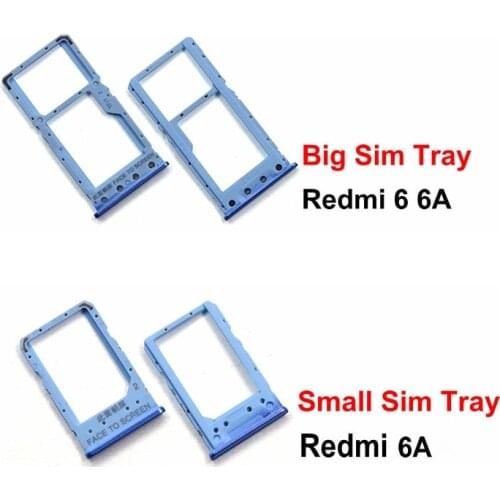 For xiaomi redmi 6 6A SIM Micro Card Tray Holder Slot tray Repair Parts