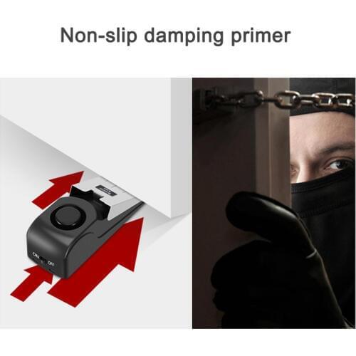 Wedge Door Stop Alarm with 120 DB Traveling DIY Home Apartment Security Door Stopper JR Deals