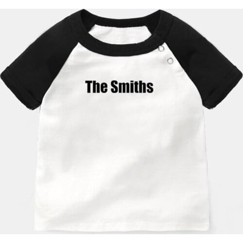 The Smiths Punk Rock Band Be The Light Teen Wolf Design Newborn Baby T-shirts Toddler Graphic Raglan Color Short Sleeve Tee Tops