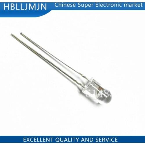 50PCS 5mm 940nm IR Detector Sensor Infrared Phototransistor Transmitting