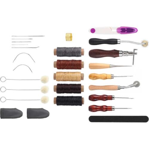 Leather Tools There Are Complete Accessories Leather Working Tools for DIY Sewing