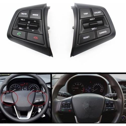 Car Steering Wheel Cruise Control Buttons Remote Control Volume Button With Cables For Hyundai ix25 (creta) 1.6L