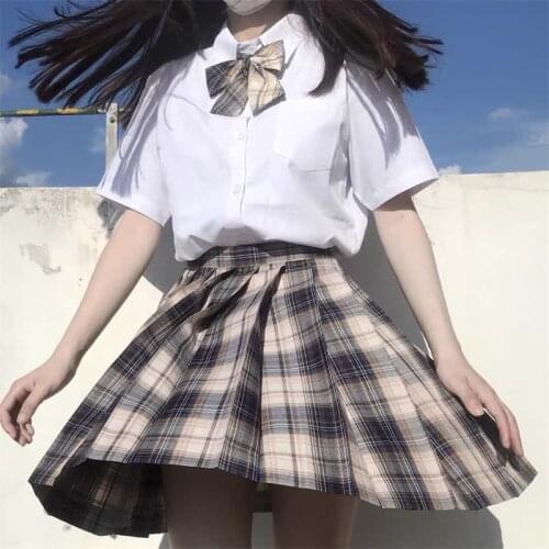 Summer Women Skirts 2021 High Waist Korean Style Pleated y2k Skirts for Girls harajuku Cute Sweet Ladies Plaid Mini Skirt Women