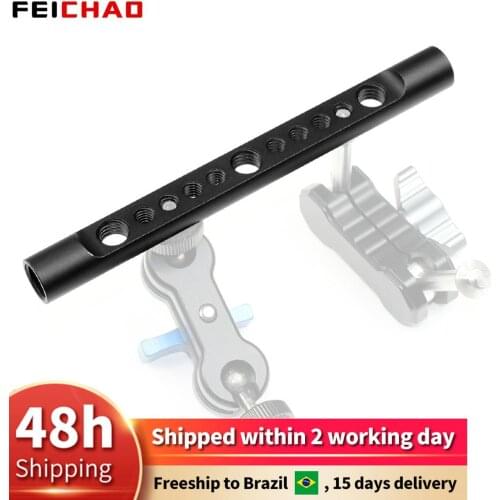 Aluminum Alloy 15mm Cheese Rod 150mm Long w/ Internal 1/4" 3/8" Inch Thread Mounting Holes for SLR Cameras Rail Support System