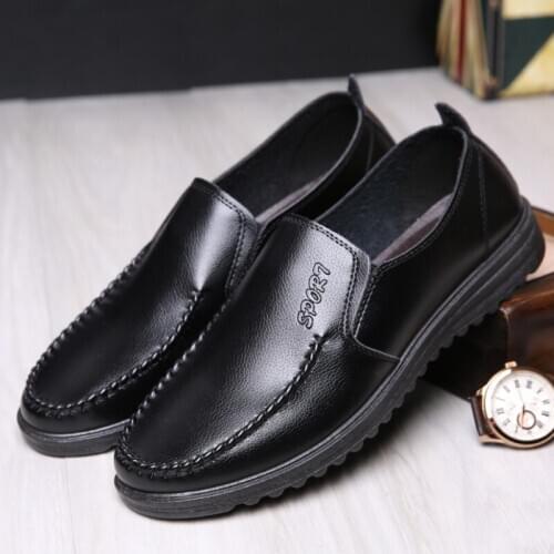 Leather Men Casual Shoes Luxury Brand 2020 Mens Loafers Moccasins Breathable Slip on Driving Shoes Slip-On Soft Flat Shoes New