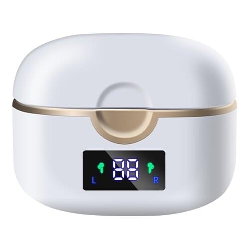 True Wireless Earbuds Bluetooth 5 Headphones Hands-Free Headset with Mic Touch Control, 35 Hours Playback for iPhone and Android