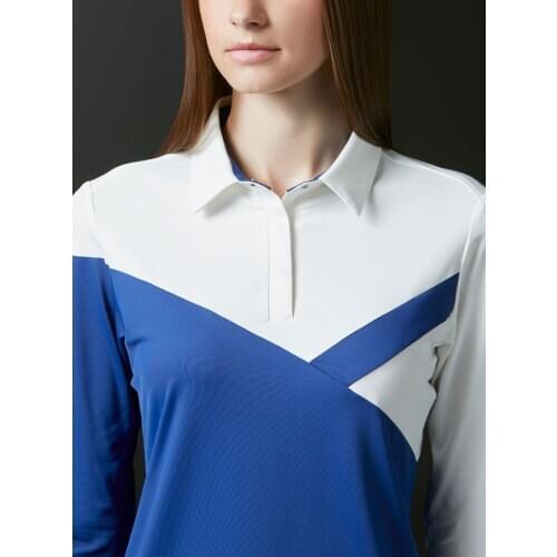 Golf clothes ladies' golf t-shirts jersey color matching design long-sleeved