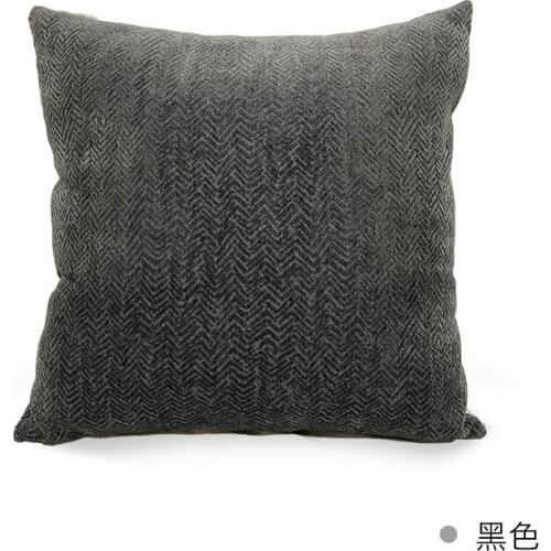 Solid Geometry W Pattern Square Plain Pillowcase Cushion Cover Throw Pillow Decorative Decor Car Home 45x45cm Living Room