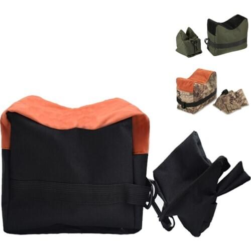 Front & Rear Rifle Target Bench Unfilled Stand Support Sandbag Hunting Accessories Bag Tactical Sniper Shooting Gun Rest Bag Set