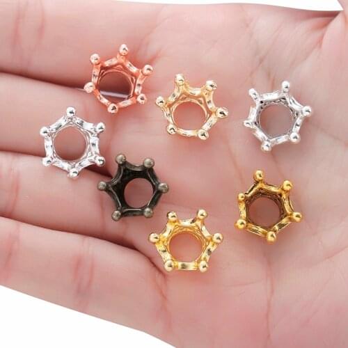 YuenZ 15pcs Antique Silver color Crown Charms Pendants for Bracelet Necklace DIY Jewelry Making Finding Accessories 13*13mm N202